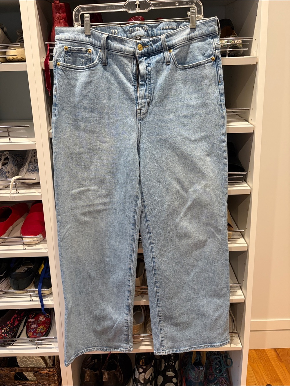 J. Crew Light Blue Wide-Leg Jeans
